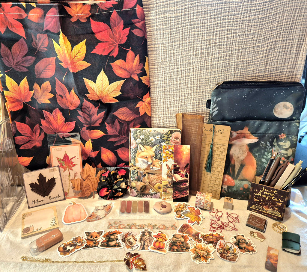 oorbeeld van een 20-item Autumn Mystery Bundle